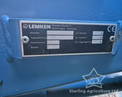 Lemken EuroPal 9 Onland/InFurrow Plough