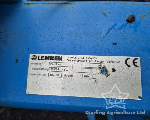 Lemken VarioPack 6m Front Press